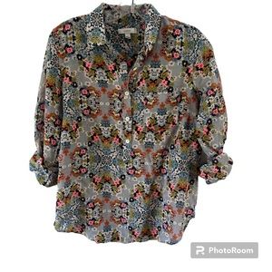 J Crew floral blouse, Spring  size 6